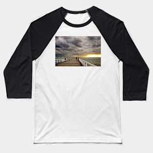 Dusk on St Kilda Pier Baseball T-Shirt